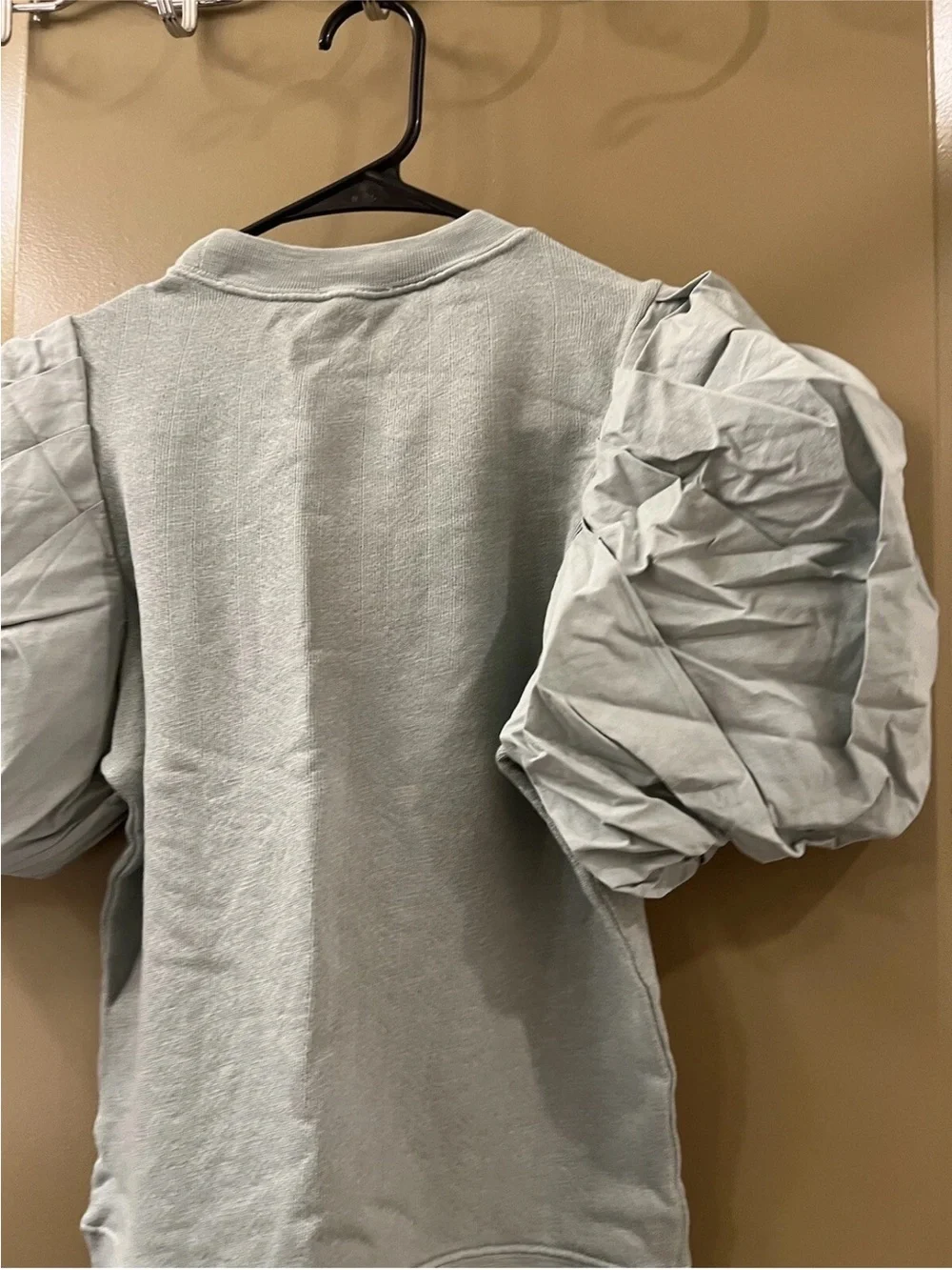 Ulla Johnson Pale Sage Puff-Sleeve Sweatshirt